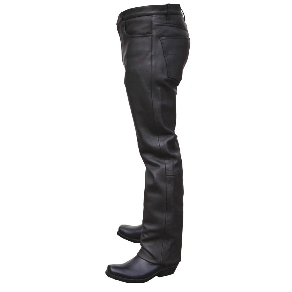 Men Motorcycle Leather Pants